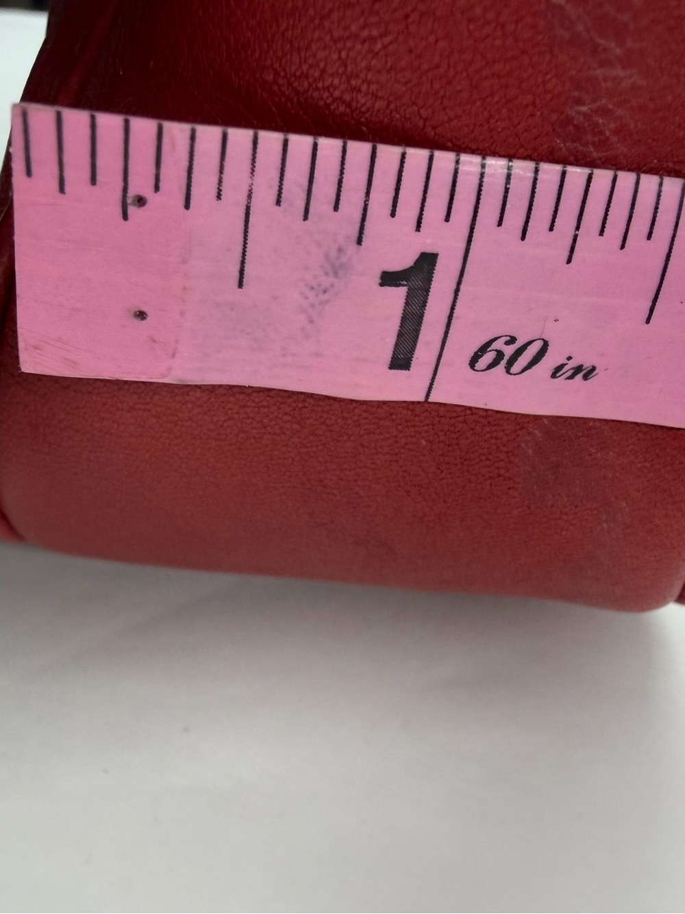 Vintage Y2K Fossil Red Leather Shoulder Bag Key Charm Small Crossbody Purse - Picture 8 of 9